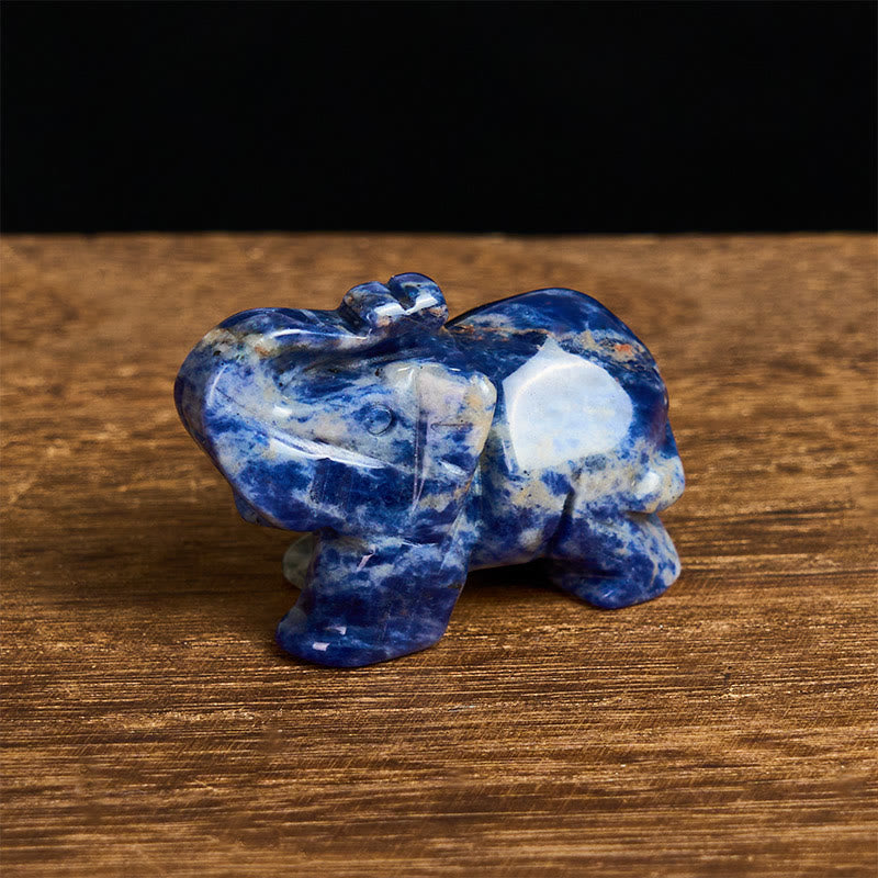 Healing elephant stone carving individually made by skilled artisans