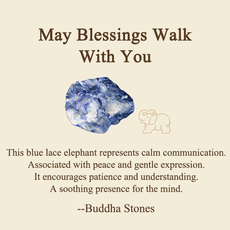 Stone elephant guardian figurine with natural variations proving authenticity