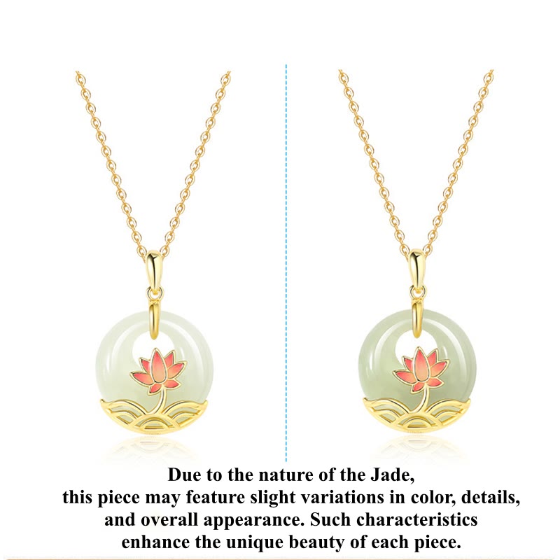 Hetian white jade lotus blessing necklace showing pendant detail with protective properties and handmade craftsmanship in natural lighting