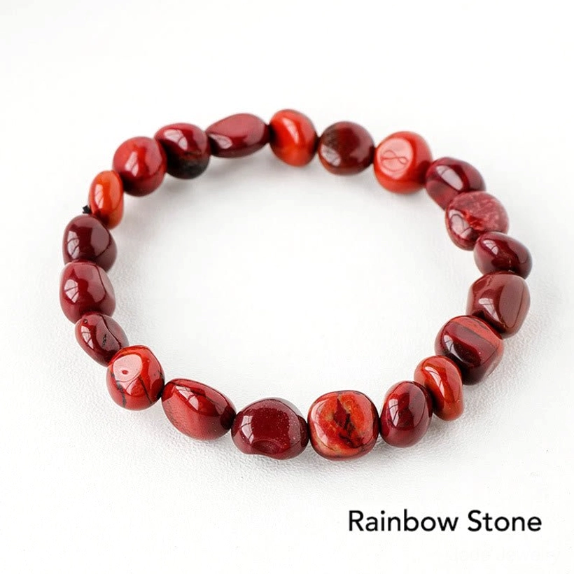 Crystal healing bracelet worn on wrist showing comfort and everyday wearability
