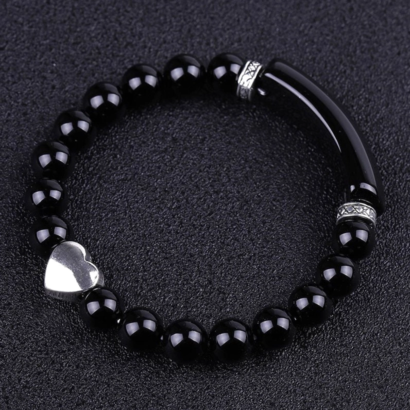 Handmade crystal bracelet artisan craftsmanship detail showing professional bead work