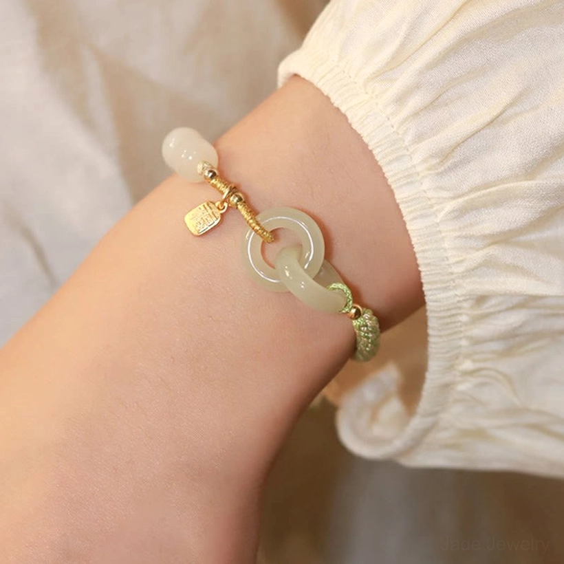 Hetian jade nephrite bracelet natural stone authenticity certificate details