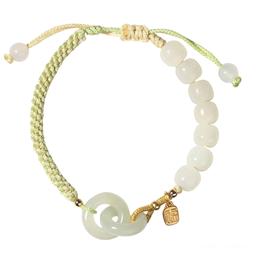 Hetian jade peace buckle bracelet comparison with other jade jewelry styles