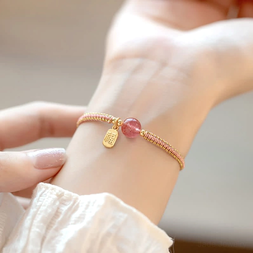 Pure jade lotus bracelet for prosperity and protection with traditional Chinese stone energy