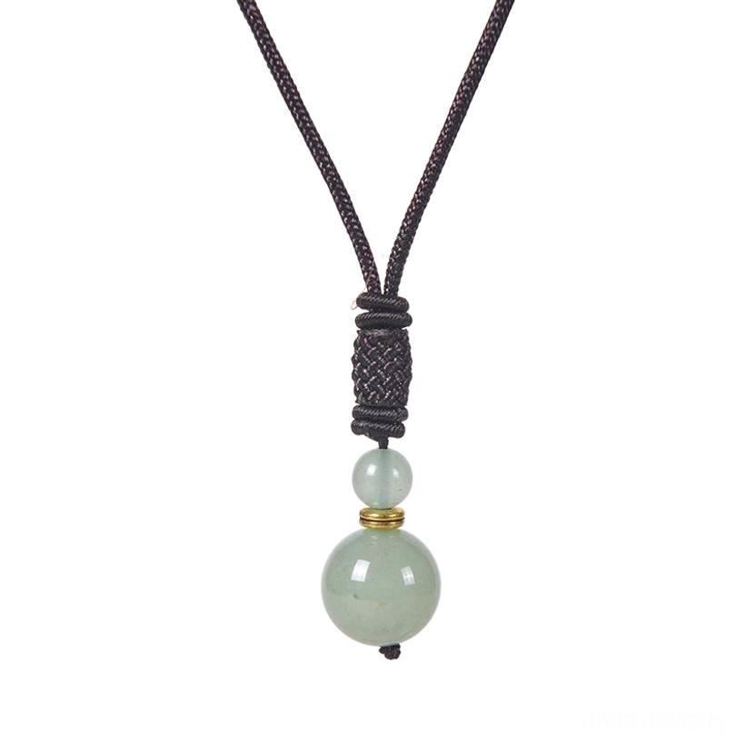 Jade bead necklace featuring prosperity stone with traditional Tibetan craftsmanship