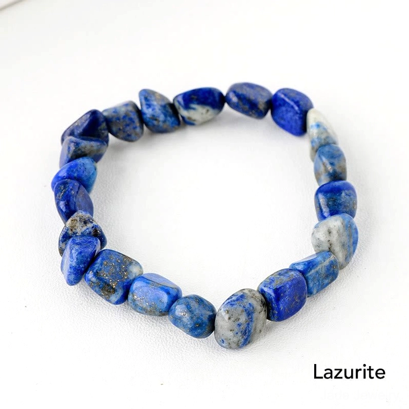 Lazurite blue crystal bracelet for spiritual awareness and meditation practice