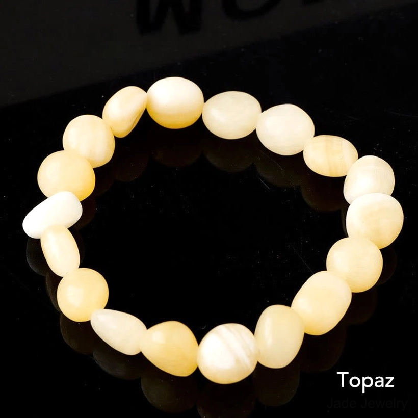 Multi-purpose natural crystal healing bracelet with 30 different gemstone varieties