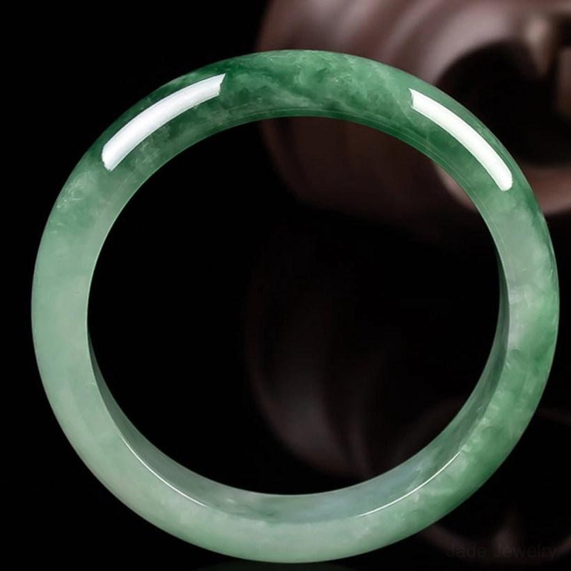 Jade bangle bracelet for fortune protection prosperity spiritual wellness authentic handmade