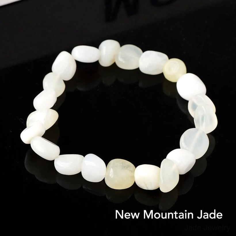 New mountain jade green crystal bracelet with traditional Chinese healing energy
