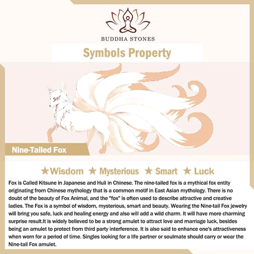 Nine-tailed fox mythology symbolism guide with illustration and educational text about kitsune significance
