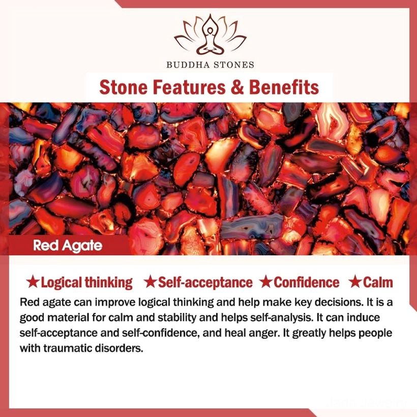 Red agate lotus confidence bracelet detailed craftsmanship showing natural stone quality