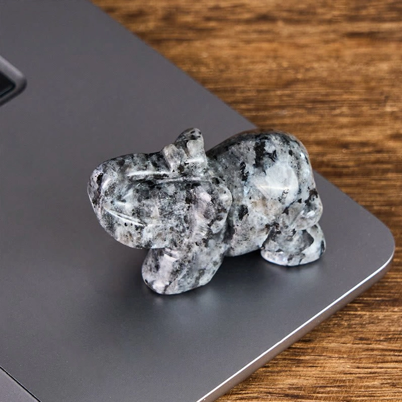 Stone elephant decoration inspiring inner strength and protective energy
