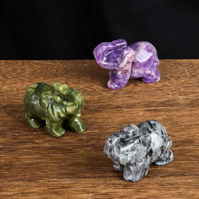 Stone elephant decoration bringing strength wisdom and gentle daily protection