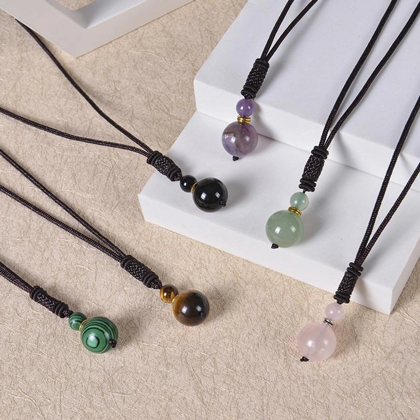 Handmade Tibetan gemstone necklace packaging and presentation