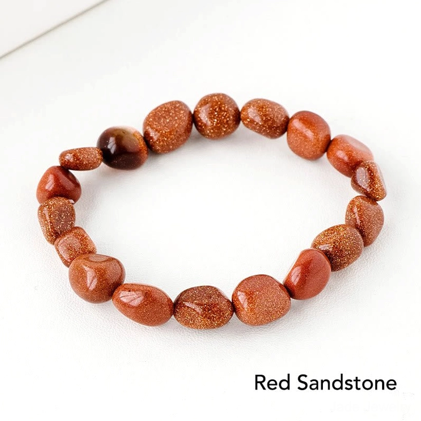 Unakite and labradorite natural stone crystal bracelet for spiritual awakening